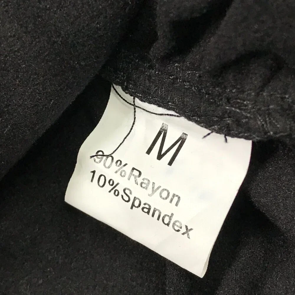 Unbranded Womens Cut Out Twist Knot Ruched Bodycon Mini Dress Size M Black Rayon